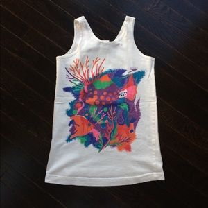 100% Cotton Vintage Under The Sea Speedo Tank